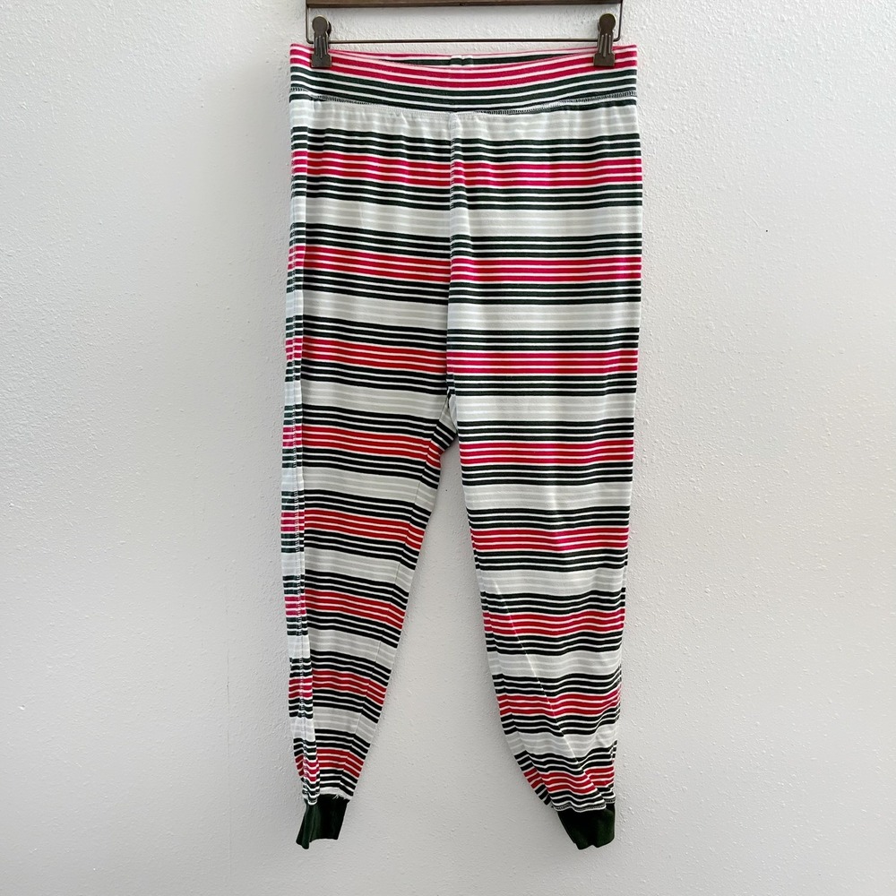 PACT Organic Cotton Flurry Stripe Pajama Pants Size Medium
